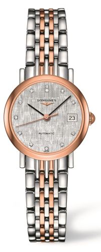 Longines L4.309.5.77.7 : Elegant Collection 25.5 Automatic Stainless Steel / Red Gold / Silver