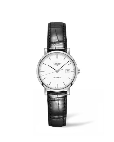 Longines L4.310.4.12.2 : Elegant Collection Automatic 29 Stainless Steel / White / Strap