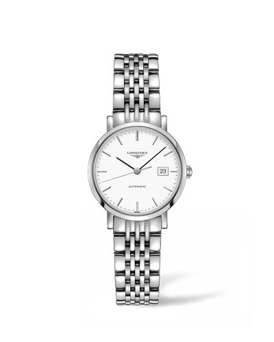 Longines L4.310.4.12.6 : Elegant Collection Automatic 29 Stainless Steel / White / Bracelet