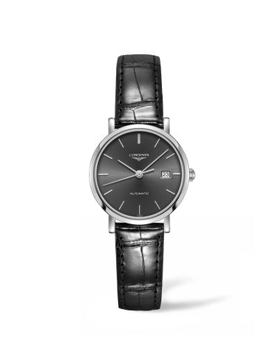 Longines L4.310.4.72.2 : Elegant Collection Automatic 29 Stainless Steel / Grey / Strap