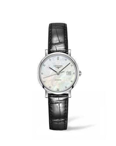 Longines L4.310.4.87.2 : Elegant Collection Automatic 29 Stainless Steel / MOP / Strap