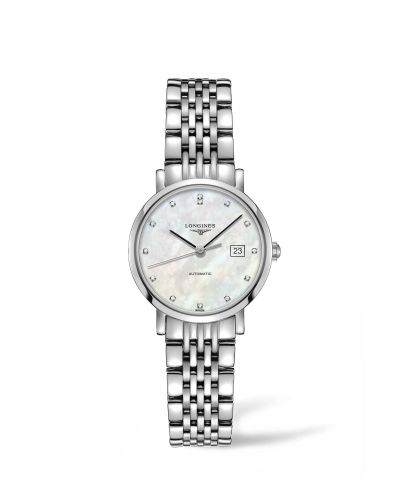 Longines L4.310.4.87.6 : Elegant Collection Automatic 29 Stainless Steel / MOP / Bracelet