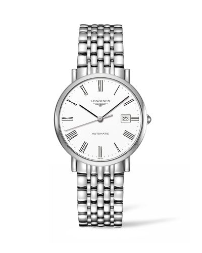 Longines L4.810.4.11.6 : Elegant Collection Automatic 37 Stainless Steel / White / Bracelet