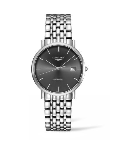 Longines L4.810.4.72.6 : Elegant Collection Automatic 37 Stainless Steel / Grey / Bracelet