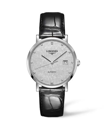 Longines L4.910.4.77.2 : Elegant Collection Automatic 39 Stainless Steel / Silver / Strap