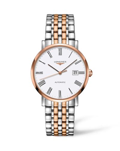 Longines L4.910.5.11.7 : Elegant Collection Automatic 9 Stainless Steel / Red Gold / White