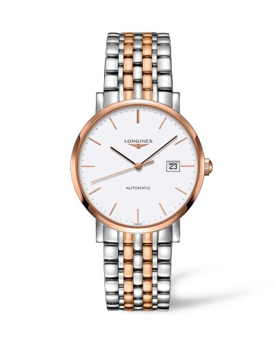 Longines L4.910.5.12.7 : Elegant Collection Automatic 9 Stainless Steel / Red Gold / White