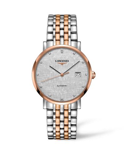 Longines L4.910.5.77.7 : Elegant Collection Automatic 9 Stainless Steel / Red Gold / Silver