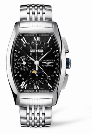 Longines L2.688.4.58.6 Evidenza Chronograph Calendar Black