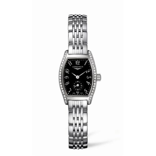 Longines L2.175.0.53.6 : Evidenza 19.6 Diamond Black Bracelet