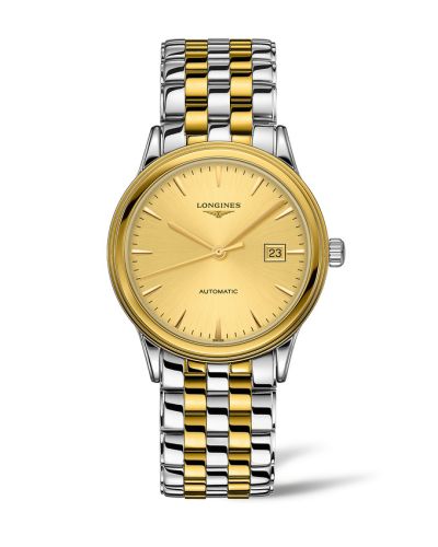 Longines L4.984.3.32.7 : Flagship 40 Stainless Steel - Yellow Gold / Gilt / Bracelet