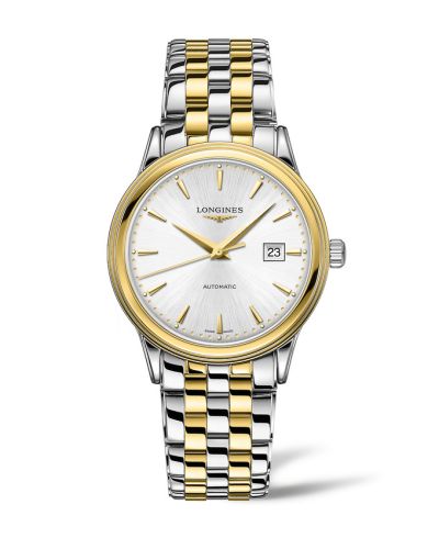 Longines L4.984.3.79.7 : Flagship 40 Stainless Steel - Yellow Gold / Silver / Bracelet