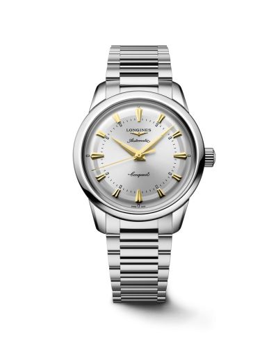 Longines L1.649.4.72.6 : Conquest Heritage 38 Stainless Steel / Silver / Bracelet