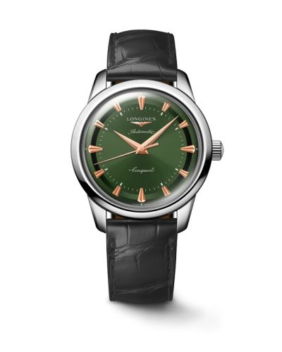 Longines L1.650.4.02.2 : Conquest Heritage 40 Stainless Steel / Green