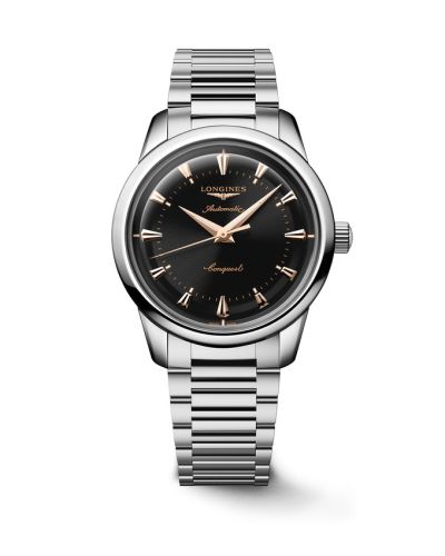 Longines L1.650.4.52.6 : Conquest Heritage 40 Stainless Steel / Black / Bracelet