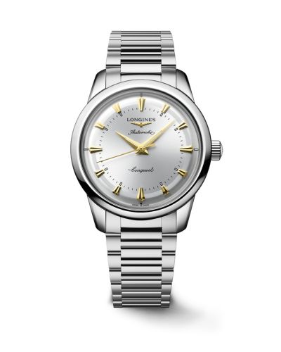 Longines L1.650.4.72.6 : Conquest Heritage 40 Stainless Steel / Silver / Bracelet