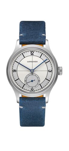 Longines L2.828.4.73.2 : Heritage 38.5 Small Seconds Sector Dial