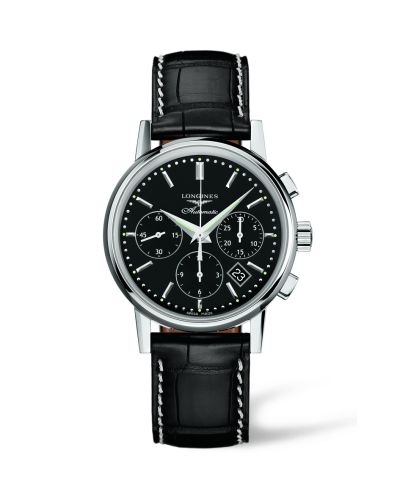 Longines L2.733.4.52.0 : Column-Wheel Chronograph Black