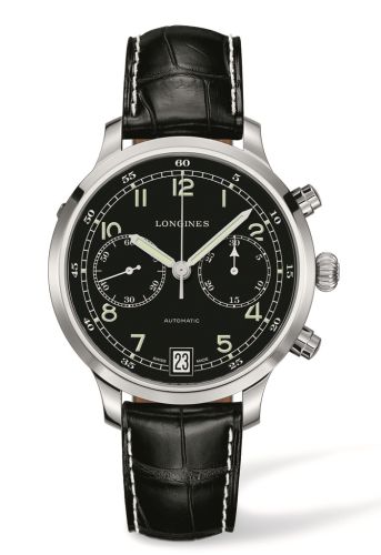 Longines L2.790.4.53.3 : Military 1938 Chronograph Croc