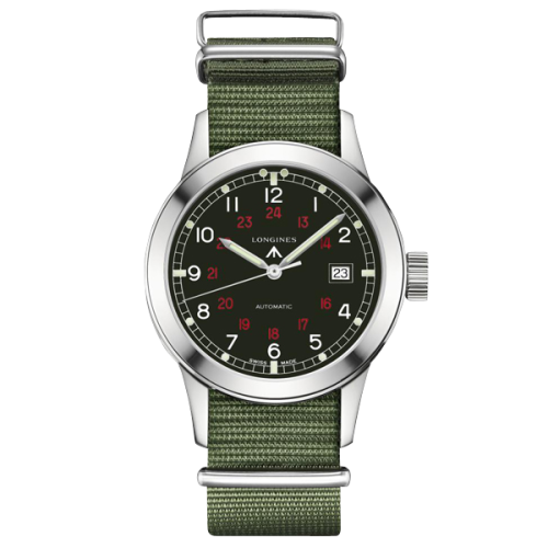 Longines L2.832.4.53.5 : Heritage Military COSD Black