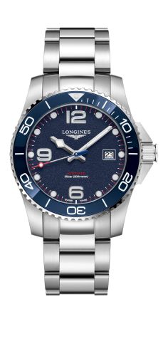 Longines L3.781.4.98.6 : HydroConquest 41 Automatic Stainless Steel / Ceramic / France