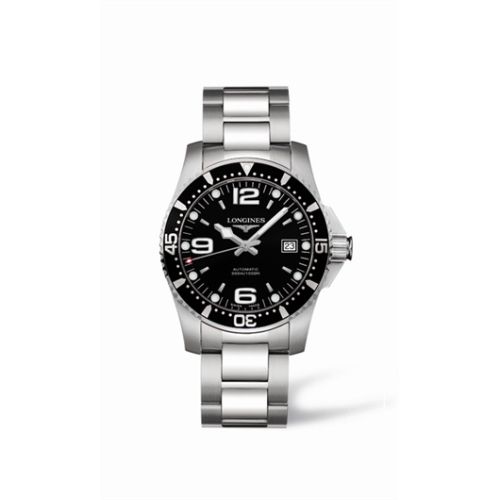 Longines L3.642.4.56.6 Hydroconquest Automatic 41 Black WatchBase