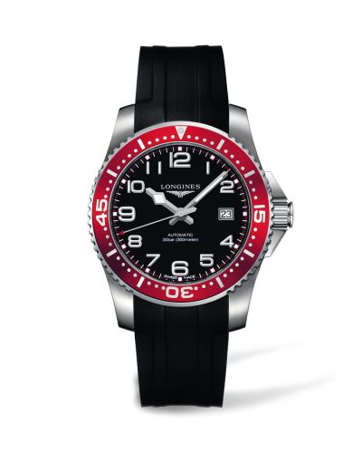 Longines L3.695.4.59.2 : Hydroconquest Automatic 41 Red Rubber