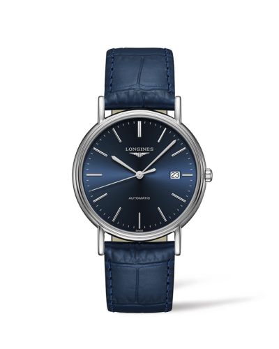 Longines L4.921.4.92.2 : Presence 38.5 Automatic Stainless Steel / Blue