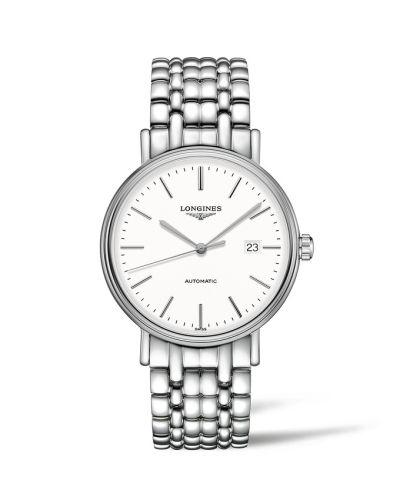 Longines L4.922.4.12.6 : Presence 40 Automatic Stainless Steel / White / Bracelet