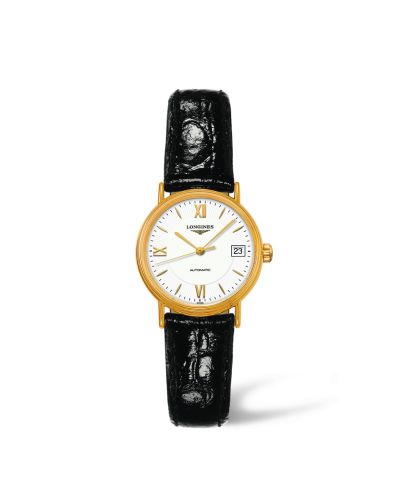Longines L4.321.2.15.2 : Presence 25.5 Automatic PVD Gold / White - Mixed