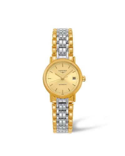 Longines L4.321.2.32.7 : Presence 25.5 Automatic PVD Gold / Champagne / Bracelet