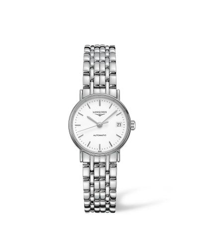 Longines L4.321.4.12.6 : Presence 25.5 Automatic Stainless Steel / White / Bracelet