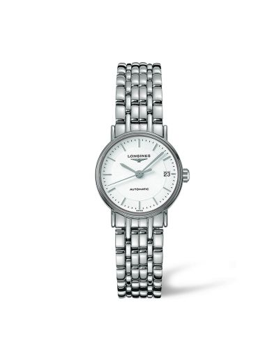 Longines L4.321.4.18.6 : Presence 25.5 Automatic Stainless Steel / White / Bracelet