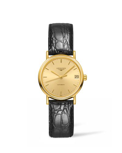 Longines L4.322.2.32.2 : Presence Automatic 30 PVD Gold / Champagne
