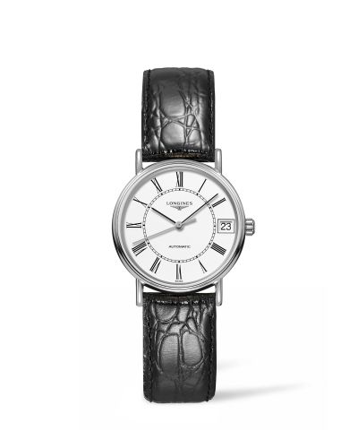 Longines L4.322.4.11.2 : Presence Automatic 30 Stainless Steel / White - Roman