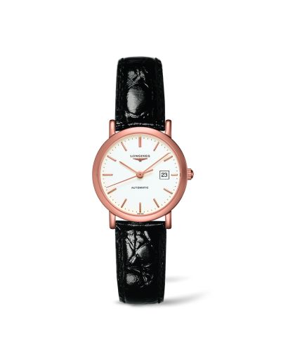 Longines L4.378.8.12.0 : Elegant Collection Automatic 27.2 Pink Gold / White