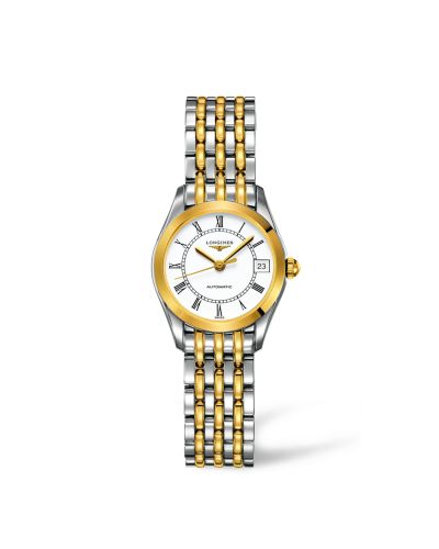 Longines L4.398.3.11.7 : La Grande Classique Automatic 25 Stainless Steel / Yellow Gold PVD / White