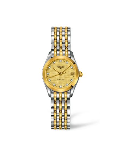 Longines L4.398.3.37.7 : La Grande Classique Automatic 25 Stainless Steel / Yellow Gold PVD / Champagne