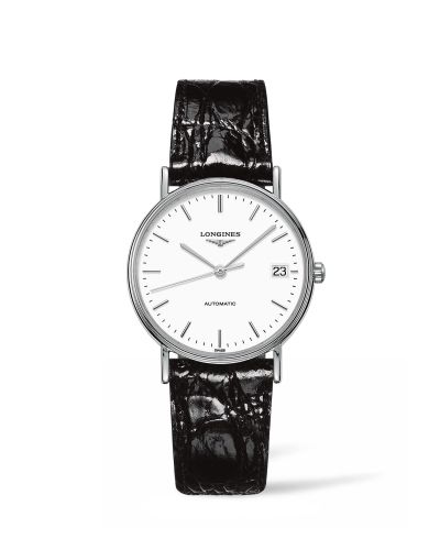 Longines L4.821.4.12.2 : Presence Automatic 34.5mm Stainless Steel / White