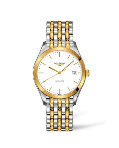 Longines L4.898.3.12.7 : La Grande Classique Automatic 36 Stainless Steel / Yellow Gold PVD / White