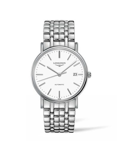 Longines L4.921.4.12.6 : Presence 38.5 Automatic Stainless Steel / White / Bracelet