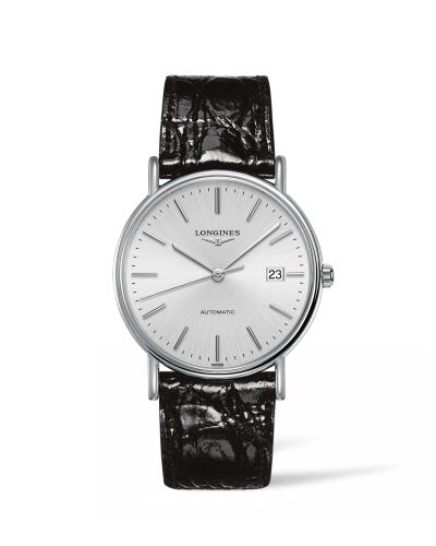 Longines L4.921.4.72.2 : Presence 38.5 Automatic Stainless Steel / Silver / Strap