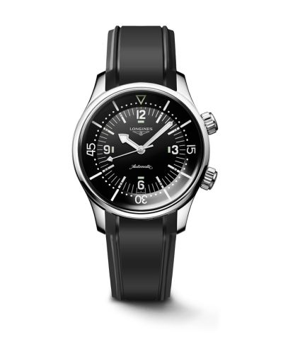Longines L3.764.4.50.9 : Heritage Legend Diver 39 Stainless Steel / Black / Rubber
