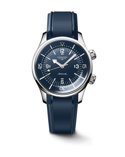 Longines L3.764.4.90.9 : Heritage Legend Diver 39 Stainless Steel / Blue / Rubber