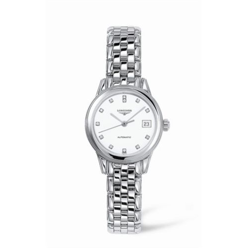 Longines L4.274.4.27.6 : Flagship 26 Automatic Stainless Steel White Diamond