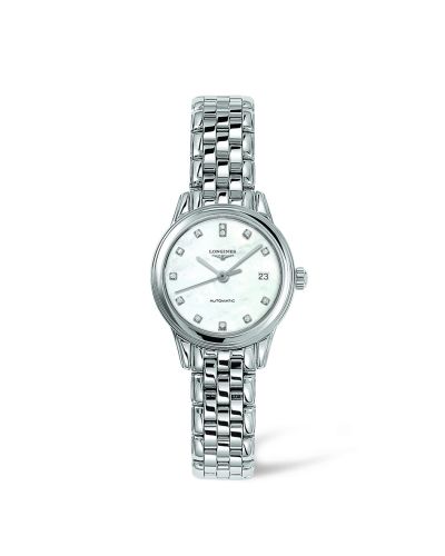Longines L4.274.4.87.6 : Flagship 26 Automatic Stainless Steel MOP Diamond