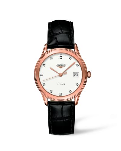 Longines L4.774.8.27.2 : Flagship 35.6 Automatic Pink Gold