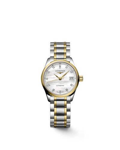 Longines L2.128.5.87.7 : Master Collection Date 25.5 Stainless Steel - Pink Gold / MOP / Bracelet