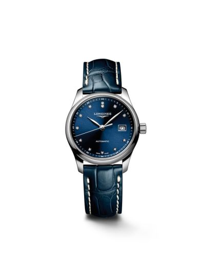 Longines L2.257.4.97.0 : Master Collection Date 29 Stainless Steel / Blue - Diamond