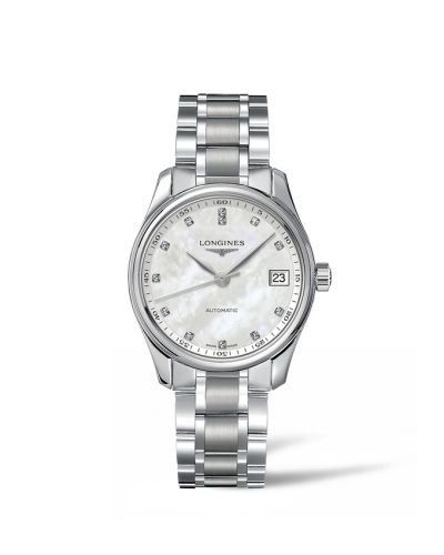 Longines L2.357.4.87.6 : Master Collection Date 34 Stainless Steel / MOP / Bracelet